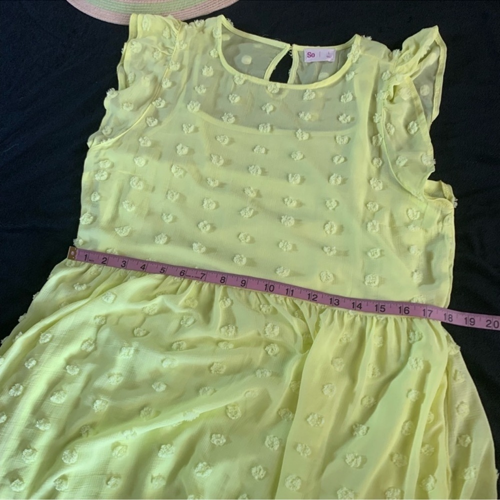 Swiss Dot Babydoll Dress Bright Neon size Large - Picture 10 of 10